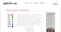 Desktop Screenshot of education.jlab.org