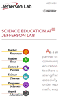 Mobile Screenshot of education.jlab.org