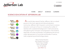 Tablet Screenshot of education.jlab.org